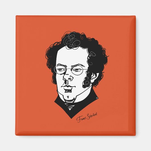 Franz Schubert Magneet (Voorkant)