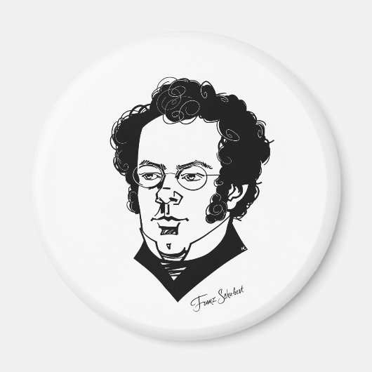 Franz Schubert Magneet (Voorkant)