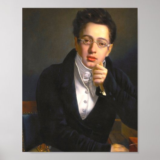 Franz Schubert Portrait Poster (Voorkant)