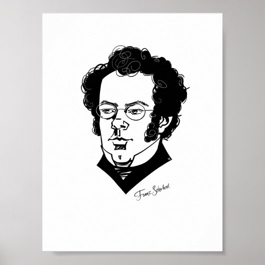 Franz Schubert Poster (Voorkant)