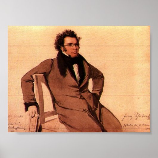 Franz Schubert Poster (Voorkant)