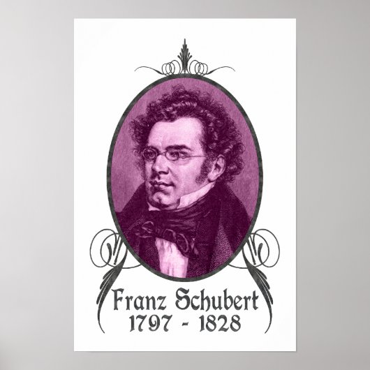 Franz Schubert Poster (Voorkant)