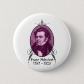 Franz Schubert Ronde Button 5,7 Cm (Voorkant)