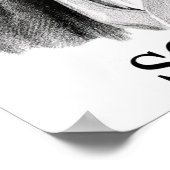 Franz Schubert, zwart Poster (Hoek)