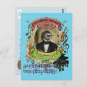 Franz Schubird Funny Bird Composer Schubert Briefkaart (Voorkant / Achterkant)