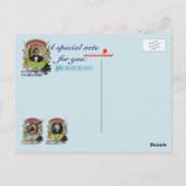 Franz Schubird Funny Bird Composer Schubert Briefkaart (Achterkant)