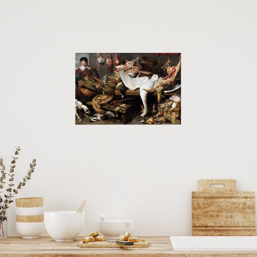Franz Snyder A Game Stall Poster (Keuken)