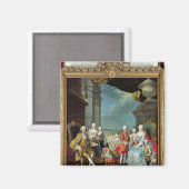 Franz Stephan I met zijn vrouw Marie-Therese Magneet (Voorkant / Achterkant)