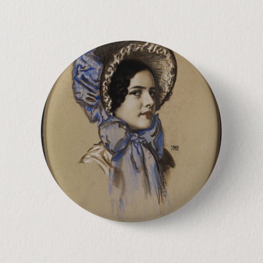 Franz Stuck Art Ronde Button 5,7 Cm (Voorkant)