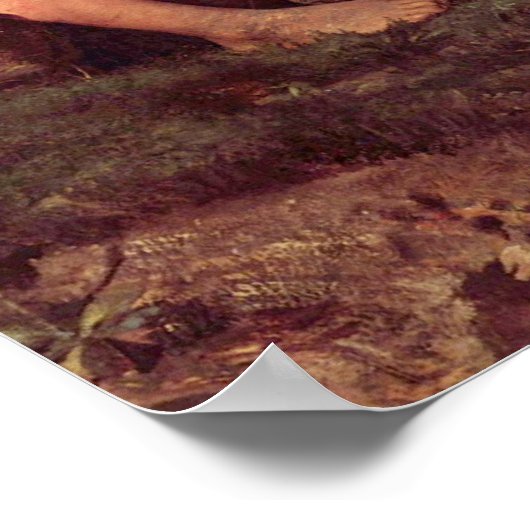 Franz von Lenbach - Een herder jongen Poster (Hoek)