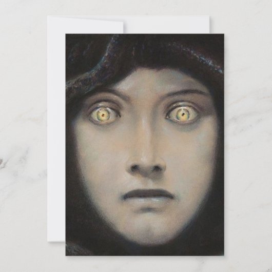 Franz von Stuck - hoofd van Medusa Kaart (Voorkant)