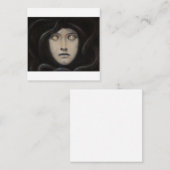 Franz von Stuck - hoofd van Medusa Vierkante Visitekaartje (Voorkant / Achterkant)