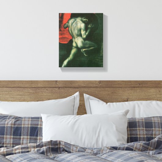 Franz von Stuck - Sisyphus Canvas Afdruk (Insitu (Slaapkamer))