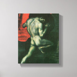 Franz von Stuck - Sisyphus Canvas Afdruk