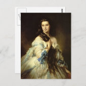 Franz Winterhalter- Barbara Dmitrievna Mergassov Briefkaart (Voorkant / Achterkant)