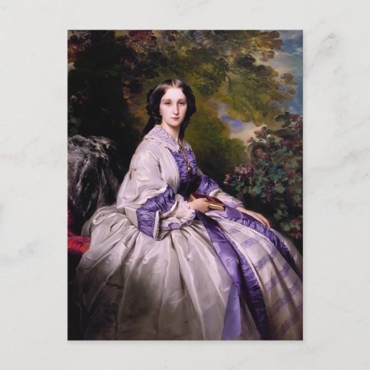 Franz Winterhalter- Countess Alexander Lamsdorff Briefkaart (Voorkant)