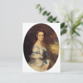 Franz Winterhalter- Melanie de Bussiere Briefkaart (Staand voorkant)