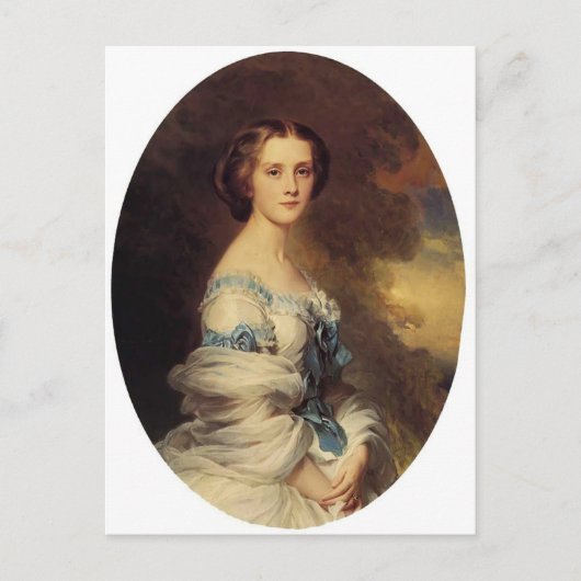 Franz Winterhalter- Melanie de Bussiere Briefkaart (Voorkant)