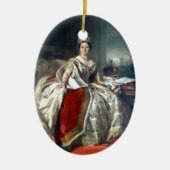 Franz Winterhalter Portrait Queen Victoria Keramisch Ornament (Voorkant)