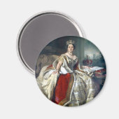 Franz Winterhalter Portrait Queen Victoria Magneet (Voorkant / Achterkant)