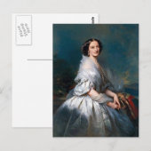 Franz Winterhalter- Portret van Eliza Franciszka Briefkaart (Voorkant / Achterkant)