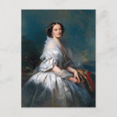 Franz Winterhalter- Portret van Eliza Franciszka Briefkaart (Voorkant)