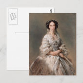 Franz Winterhalter- Portret van Empress Maria Briefkaart (Voorkant / Achterkant)