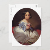 Franz Winterhalter- Princess Charlotte van België Briefkaart (Voorkant / Achterkant)