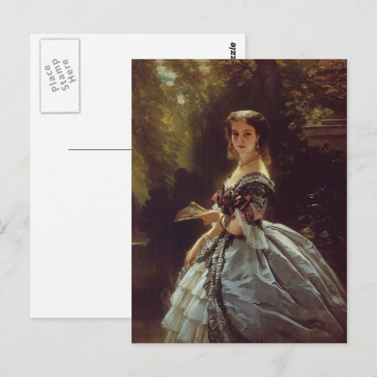 Franz Winterhalter- Princess Elizabeth Belosselsky Briefkaart (Voorkant / Achterkant)