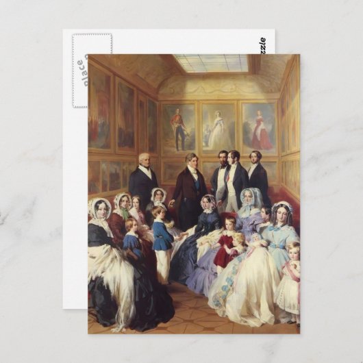 Franz Winterhalter-Queen Victoria & Prince Albert Briefkaart (Voorkant / Achterkant)