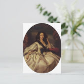 Franz Winterhalter- Wienczyslawa Barczewska Briefkaart (Staand voorkant)