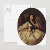 Franz Winterhalter- Wienczyslawa Barczewska Briefkaart (Voorkant / Achterkant)
