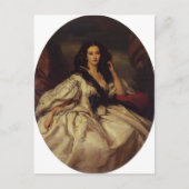 Franz Winterhalter- Wienczyslawa Barczewska Briefkaart (Voorkant)