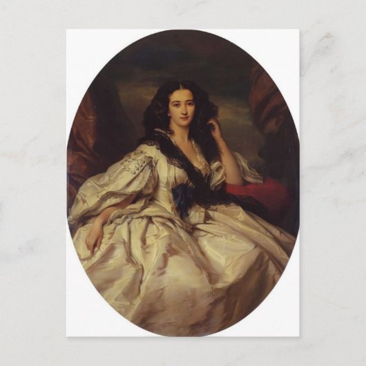 Franz Winterhalter- Wienczyslawa Barczewska Briefkaart (Voorkant)