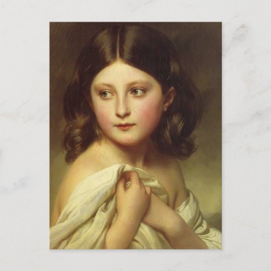 Franz Winterhalter-Young Girl, Prinses Charlotte Briefkaart (Voorkant)