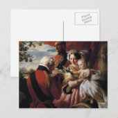 Franz Xaver Winterhalter - Eerste mei Briefkaart (Voorkant / Achterkant)