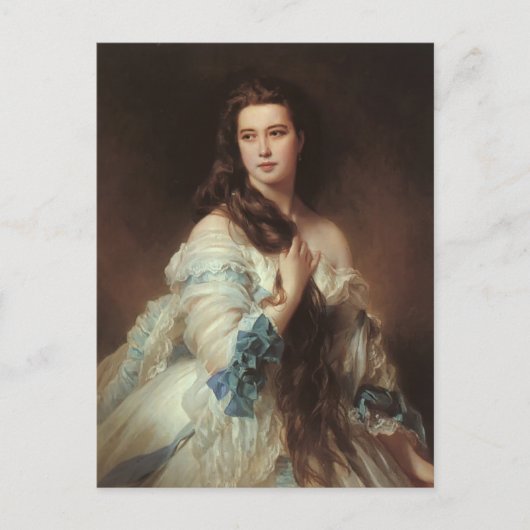 Franz Xaver Winterhalter-Portret van Madame Rimsky Briefkaart (Voorkant)