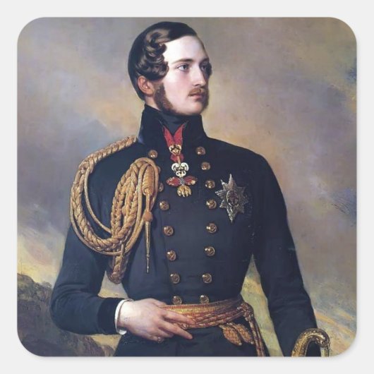 Franz Xaver Winterhalter- Prins Albert Vierkante Sticker (Voorkant)