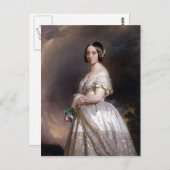 Franz Xaver Winterhalter- Queen Victoria Briefkaart (Voorkant / Achterkant)