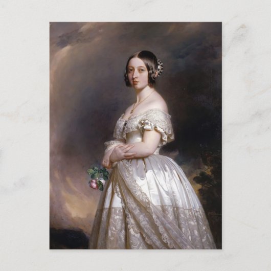 Franz Xaver Winterhalter- Queen Victoria Briefkaart (Voorkant)