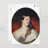 Franz Xaver Winterhalter- Queen Victoria Briefkaart (Voorkant / Achterkant)