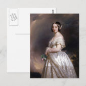 Franz Xaver Winterhalter- Queen Victoria Briefkaart (Voorkant / Achterkant)