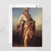 Franz Xaver Winterhalter - The Maharaja Dalip Sing Briefkaart (Voorkant / Achterkant)