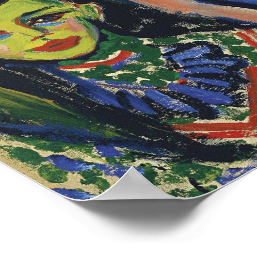 Fränzi | Ernst Ludwig Kirchner Poster (Hoek)