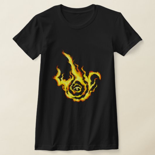Franzied Flame Fan Art Klassieke speelkaarten T-shirt (Laagn)