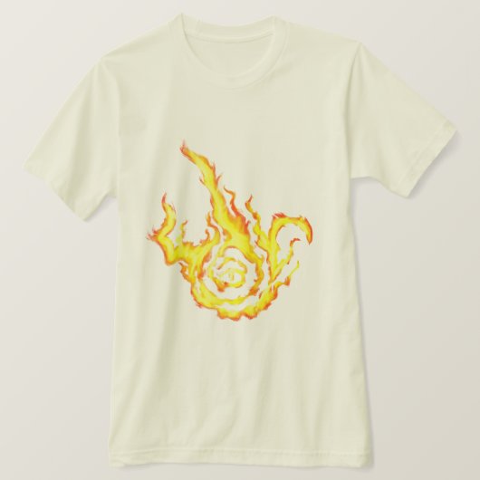 Franzied Flame Fan Art Klassieke speelkaarten Tri-Blend Shirt (Design voorkant)