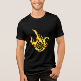 Franzied Flame Fan Art Klassieke speelkaarten Tri-Blend Shirt