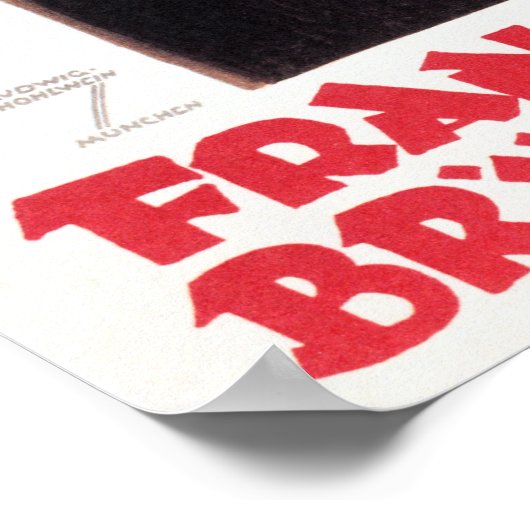 FRANZISKANER BRAU MUNCHEN ad German  Beer Poster (Hoek)