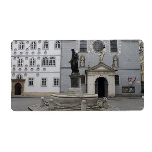 Franziskanerplatz Wenen Oostenrijk Etiket (Voorkant)