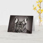 Französische Bulldog Kaarten (Gele Bloem)
